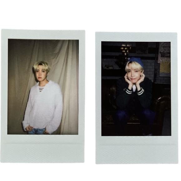 BTS DECO KIT POLAROID PHOTO CARDS /2 SET/J HOPE/OFFICIAL MERCH💜 - Picture 1 of 2